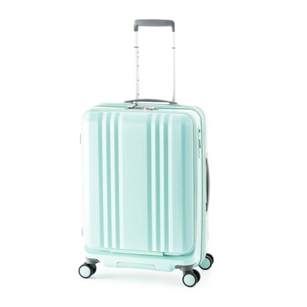 A.L.I ハードキャリーケース デカかるEdge Front Open 5〜7泊 55L+10L ALI-077-22FW-SMNT スモークミント