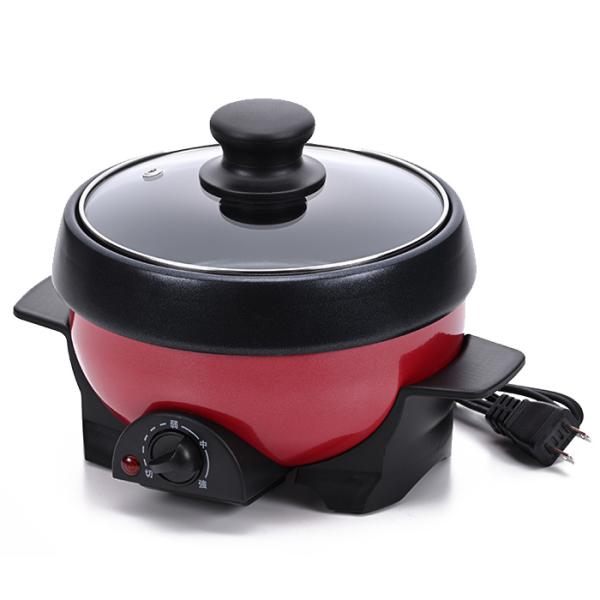アビテラックス 電気ミニプレート グリル鍋 1〜2人用 ミニグリル鍋 プレート脱着式 APN10G-R レッド APN-10G-R Abitelax 電気鍋 1台2役 電気鍋一人用 蓋つき