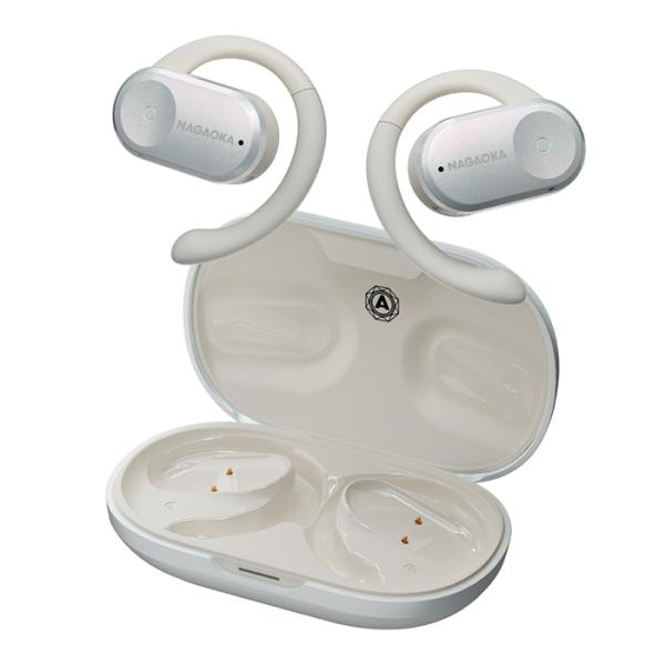 イヤホン NAGAOKA オープンイヤー型完全ワイヤレスイヤホン ガン