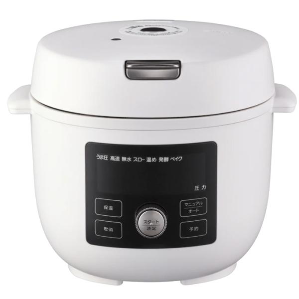 タイガー 電気圧力鍋 TIGER COOKPOT タイガークックポット COK-A220-WM マットホワイト 100周年記念モデル 炊飯器 3合 圧力調理 一人暮らし
