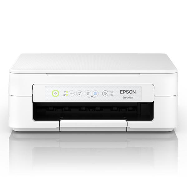 エプソン プリンター カラリオ A4対応 インクジェット複合機 EW-056A カラリオプリンター プリント コピー スキャン 無線LAN 4色（染料3色 顔料1色） スマホプリント コンパクト