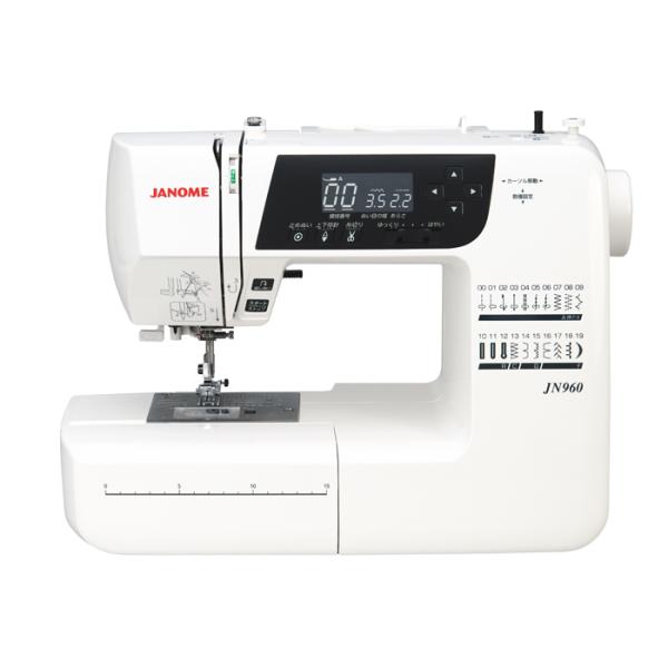 ジャノメ 家庭用ミシン コンピューターミシン JN960 手元スイッチ搭載