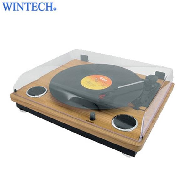 WINTECH スピーカー搭載 レコードプレーヤー KRP-206S ウィンテック