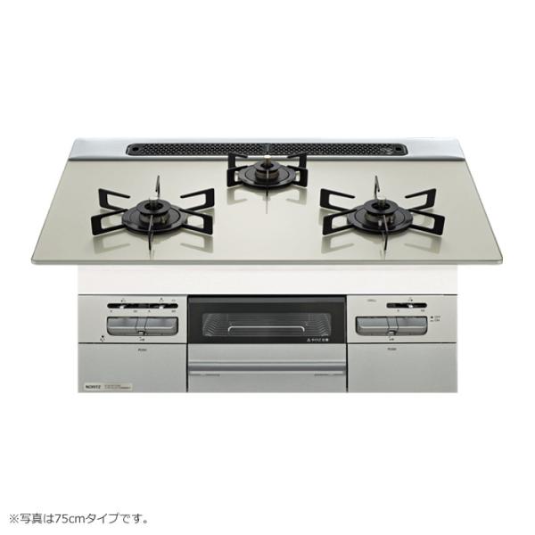ノーリツ プロパンガス用 60cm天板ビルトインコンロ Mikke ミッケ N3WV6RWAP2SIEC-LPG ムーンシルバー ノーリツ（NORITZ） 都市ガス用 60cm天板ビルトインコンロ Mikke
