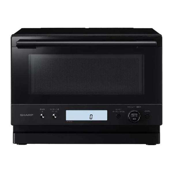 シャープ オーブンレンジ 23L 角皿スチームモデル PLAINLY RE-WF236-B ブラック