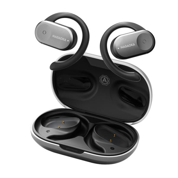 ナガオカ オープンイヤー型 完全ワイヤレスイヤホン BT832OWS ガン