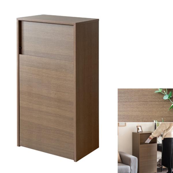 キャスターダストボックス Helios ヘリオス DB-F1100-BR ブラウン 宮武製作所 MIYATAKE ゴミ箱 45L キャスター付き 木製ダストボックス スタイリッシュ おしゃれ キッチン フラット天板 木目調