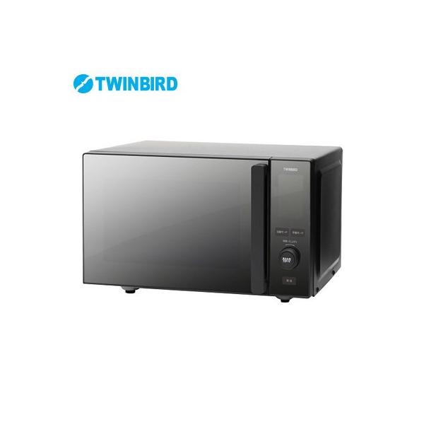ツインバード（TWINBIRD） 20L センサー付フラット 電子レンジ ミラー