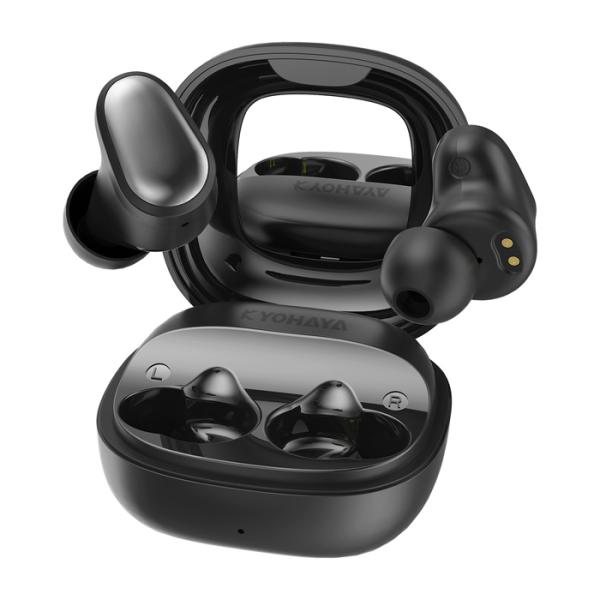 京ハヤ 完全ワイヤレスイヤホン Bluetooth対応 カナル型 JKTWS065BK