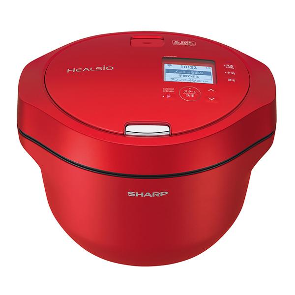 展示品 SHARP HEALSIO 水なし自動調理鍋 KN-HW24G-R ヘルシオ ホットクック シャープ 電気無水鍋 2.4L 水なし自動
