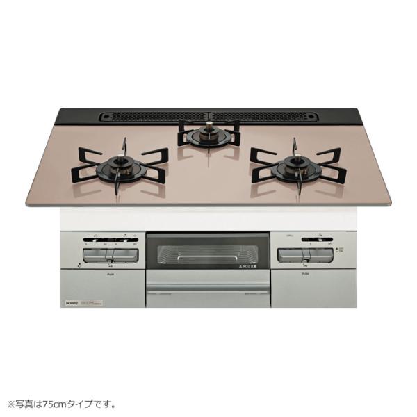 ノーリツ 都市ガス用 60cm天板ビルトインコンロ Mikke ミッケ N3WV6RWAP3SIC-13A シルバーピンク ノーリツ（NORITZ） 都市ガス用 60cm天板ビルトインコンロ Mikke