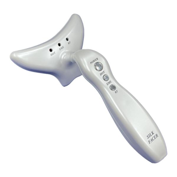 オムニ 美顔器 EMS ほうれい線アイロン シルクフェイサー OM-FM04 リフトアップ RF 温熱 目元ケア たるみ