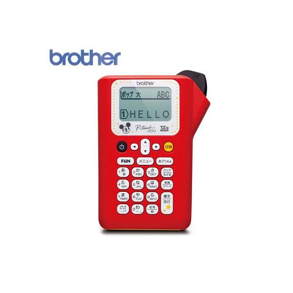 �u���U�[ ���x�����C�^�[ �s�[�^�b�` P-touch PT-J100MCR �~�b�L�[���b�h