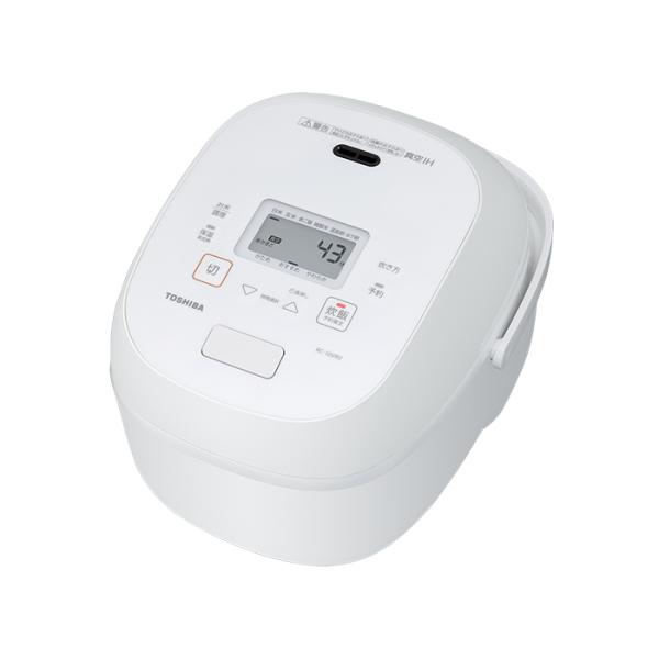 東芝 5.5合炊き 真空IH 炊飯器 RC-10VRV-W グランホワイト : rc-10vrv  