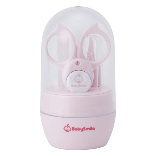 シースター ベビースマイル はじめてのお手入れセット 4点セット はさみ型つめきり＋つめやすり＋ピンセット＋てこ型つめきり S-904 爪切り 爪やすり ベビー 新生児 赤ちゃん 子供 0歳 1歳 2歳 ネイルケア ベビーケア ベビー用品