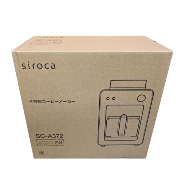 新品　siroca 全自動コーヒーメーカー SC-A372 シャンパンシルバー Amazon | シロカ 全自動コーヒーメーカーカフェばこ SC-A372