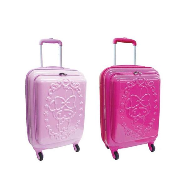 レビューで送料無料 マイメロディ Ab Pc Basket 飛行機 飛行機 ジッパーキャリーケース 前ポケット付きスーツケース ジッパーキャリーケース 旅行用品 フレーム柄 Tsa