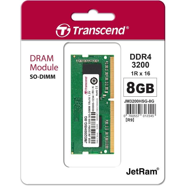 メモリー Transcend JetRam JM3200HLG-8G Transcend JetRam DDR4-3200