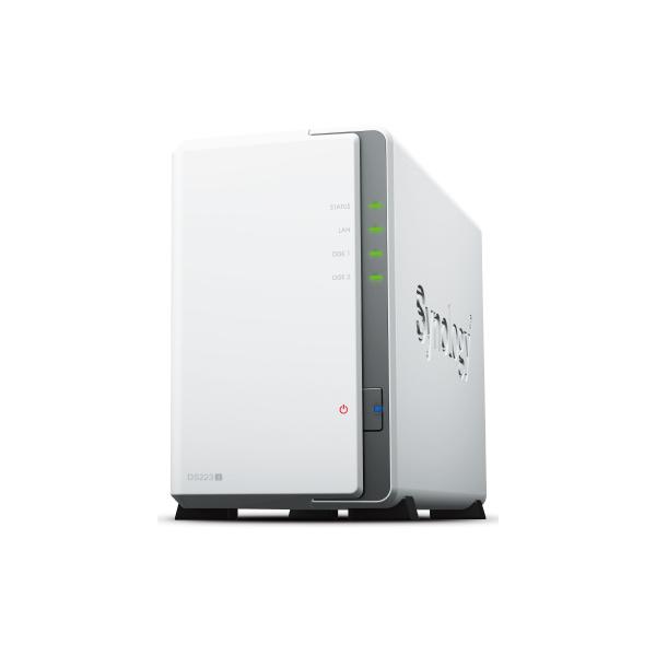 Synology DiskStation DS223j クアッドコアCPU搭載多機能パーソナルクラウド 2ベイNASキット 初心者ガイド付