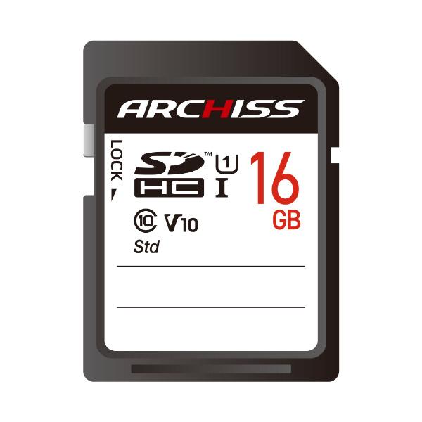 アーキス AS-016GSD-SU1 SDHC Card 16GB UHS-1 Class10 紙パッケージ