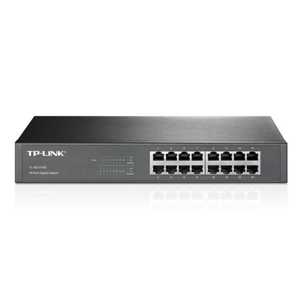 他サイト： TP-LINK TL-SG1016D(UN) 16ポート ギガビット デスクトップ/ ラックマウント スイッチの商品画像