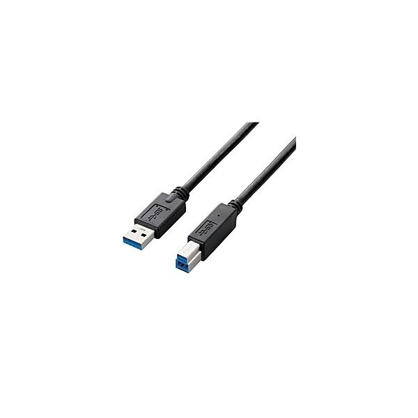 在庫目安：お取り寄せ】 ELECOM USB3-AB10BK/RS EU RoHS指令準拠 USB3.0ケーブル(A-B)/ 1.0m/ ブラック  :4953103730694:PC家電CaravanYU !店 通販 
