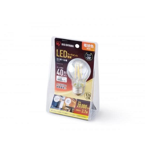 アイリスオーヤマ LDG4L-G-FC ミニボール球 E26 40W相当 電球色