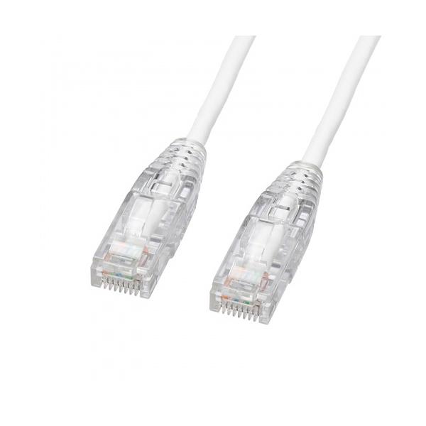 サンワサプライ KB-SL6AYS-03W カテゴリ6A LANケーブル（スリム、やわらか、ツメ折れ防止コネクタ、3m・ホワイト）…