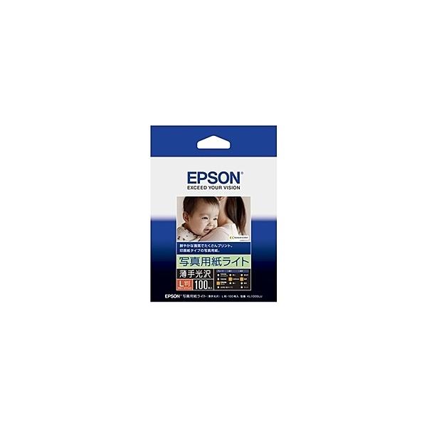 EPSON KL100SLU カラリオプリンター用 写真用紙ライト<薄手光沢>/ L判/ 100枚入り