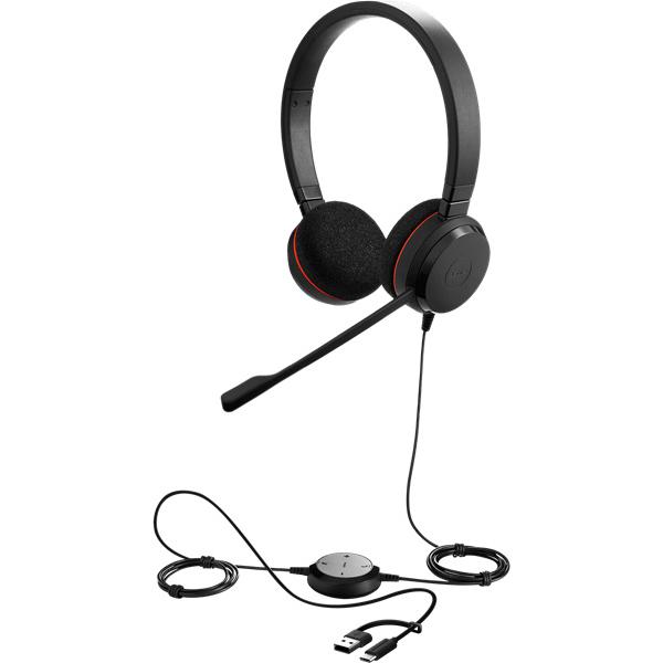 GNオーディオ 4999-823-169 Jabra USBヘッドセット USB-C/ A 両耳 MS認定「Jabra Evolve 20 MS Stereo USB C/ A」