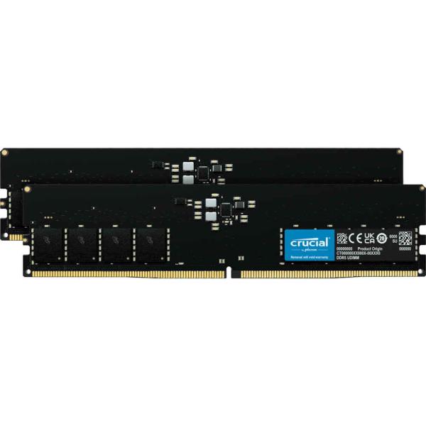 Crucial CT2K32G56C46U5 Crucial 64GB Kit (2 x 32GB) DDR5-5600 UDIMM 