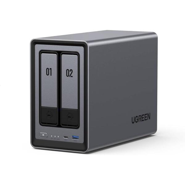 UGREEN NASync DXP2800 NASync DXP2800 2ベイデスクトップnasキット 2年保証付