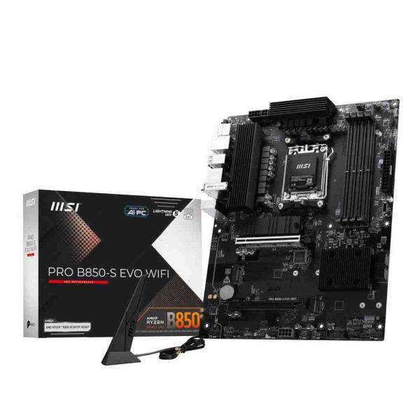 MSI PRO B850-S EVO WIFI AMD B850チップセット搭載、Ryzen 9000/8000/7000シリーズに対応したATXマザーボード