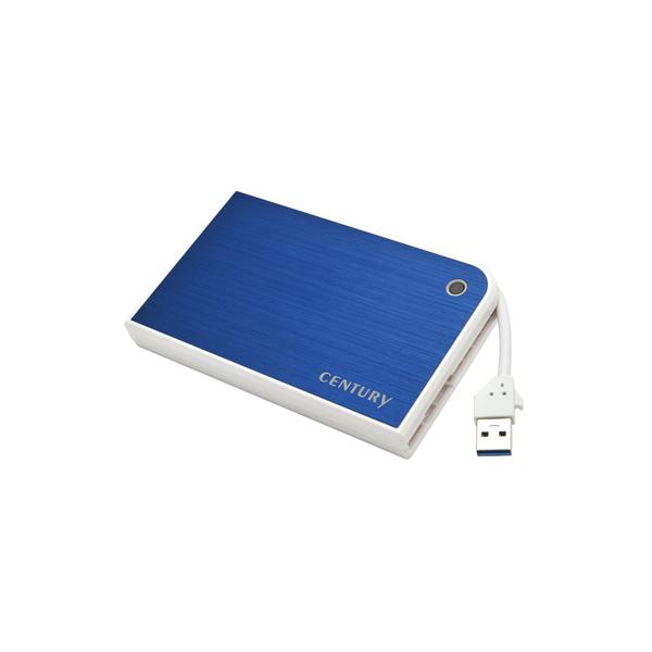 CENTURY(センチュリー) MOBILE BOX USB3.0接続 SATA6G 2.5"HDD/SSDケース ブルー＆ホワイト (CMB25U3BL6G)
