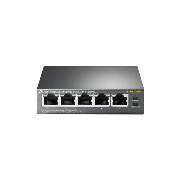 他サイト： TP-Link TL-SG1005P 5ポート ギガビットデスクトップスイッチ (PoE対応ポート×4)の商品画像