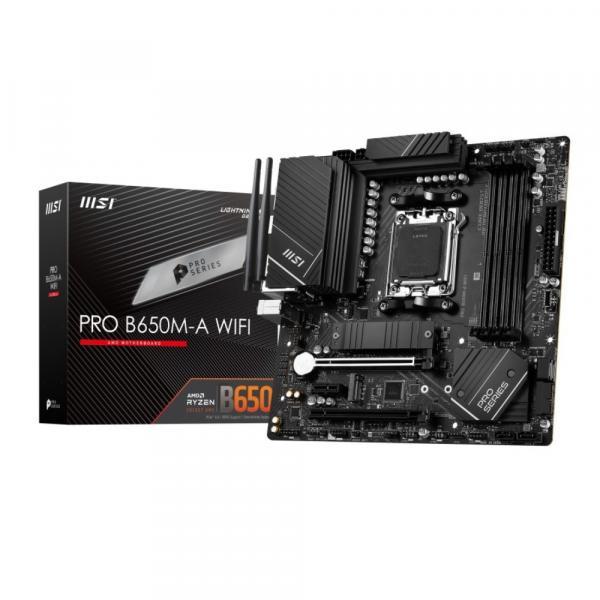 MSI PRO B650M-A WIFI AMD B650チップセット搭載MicroATXマザーボード 