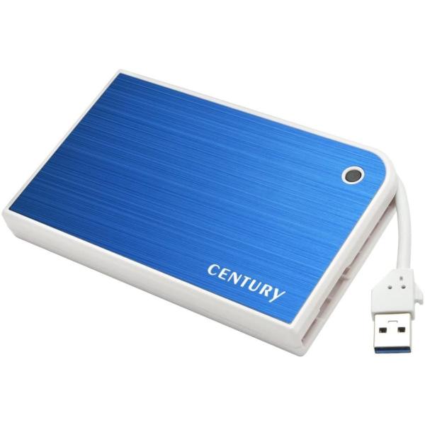 センチュリー MOBILE BOX USB3.0接続 SATA6G CMB25U3BL6G ブルー/ホワイト