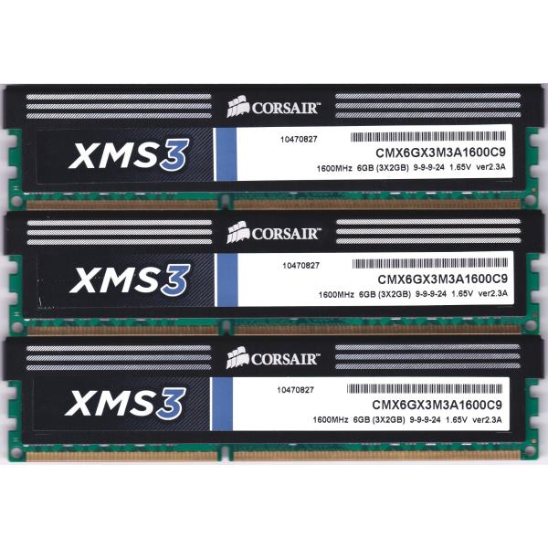 cigar dans Afsnit Corsair XMS3 6GB (3x2GB) DDR3 1600 MHz (PC3 12800) Desktop Memory  (CMX6GX3M3A1600C9) 動作保証品 :12800U-2Gx3-CORSAIR:電子部品商会 - 通販 - Yahoo!ショッピング