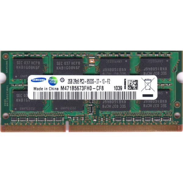 Samsung Pc3 8500s Ddr3 1066 2gb So Dimm 4pin ノートパソコン用メモリ 型番 M471b5673fh0 Cf8 動作保証品 Buyee Buyee Japanese Proxy Service Buy From Japan Bot Online