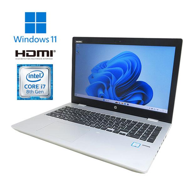 HP ProBook 650 G4【Core i7-8550U/8GB(DDR4)/HDD500GB/Win11Pro/WEB 