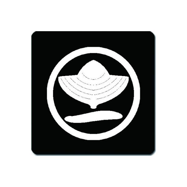 ƖR[X^[ 䍕n ۂɊt̉Ɉꕶ 11cm x 11cm KC11-0484W