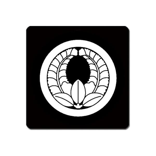 �Ɩ���}�b�g ���䍕�n �ۂɏ�蓡 11cm x 11cm KN11-3624W