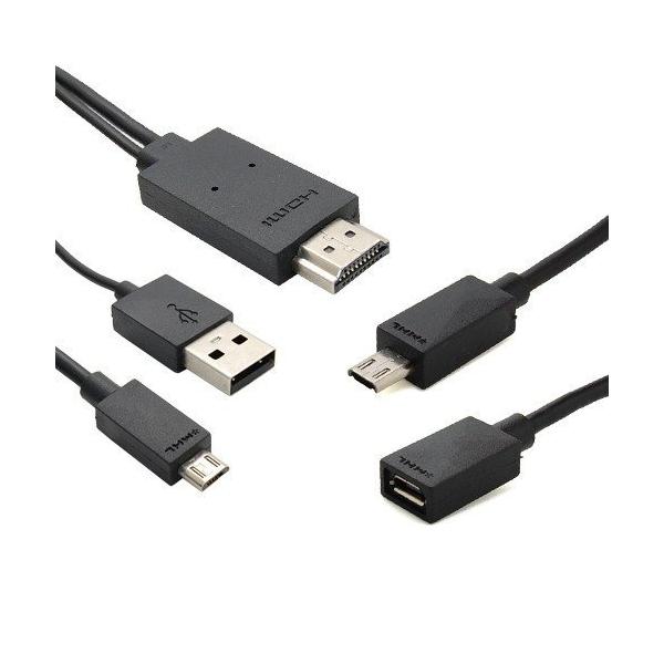 yzMicroUSB to HDMI /USB MHLϊP[u 2m
