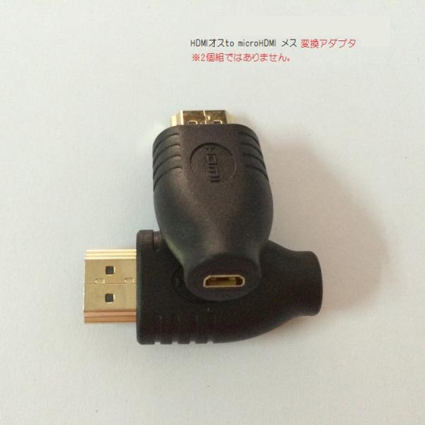 HDMI to MicroHDMI 変換アダプタ(標準HDMIオス・MicroHDMIメス)