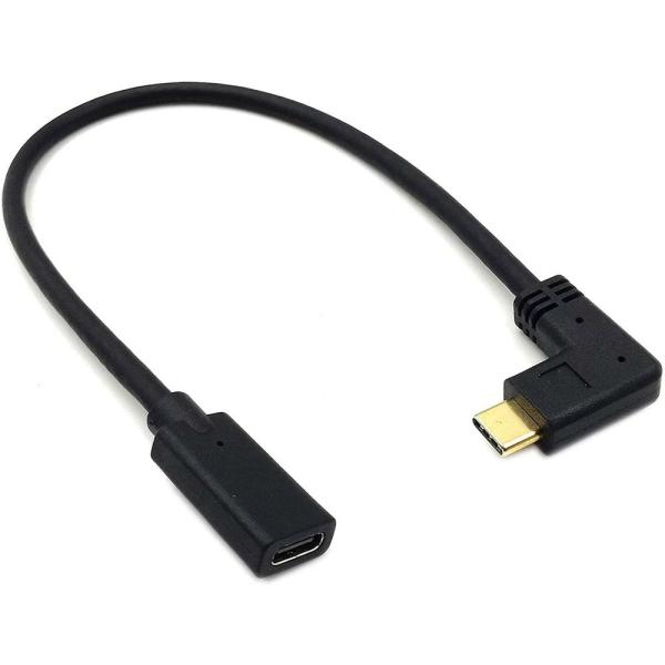Type-C P[u 30cm L usb-c  90x USB C IX-X R[h 5A}[d usb-c ϊ ^CvCIX - XP[u
