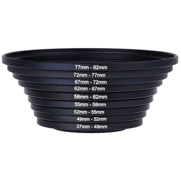�y���������zCanon Nikon sony Pentax �Ή� �X�e�b�v�A�b�v�����Y�t�B���^�[�A�_�v�^�[�����O-9�Z�b�g ���a���قȂ郌���Y�𑕒��ł��܂� ���i�摜4