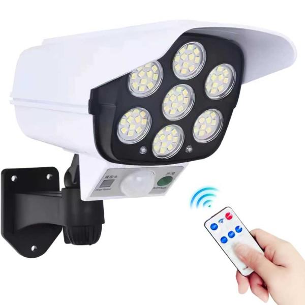 防犯カメラそっくりのセンサーライトです。人感センサーと光感センサーが搭載されており、3つの知能モードがあります。3つのモードを設定でき、必要な時しか自動点灯しない省エネセンサーライトです。1.人を感知すると30秒点灯しますセンサーモード2....