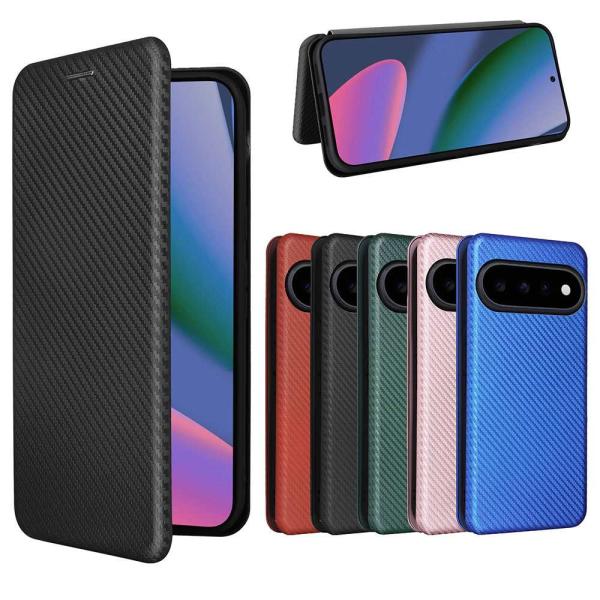 Google  Pixel 11 / Pixel 11 Pro / Pixel 11 Pro XL ケース 手帳型 カーボンデザイン カバー TPU 保護バンパー マグネット式 カード収納 落下防止 ピクセル11