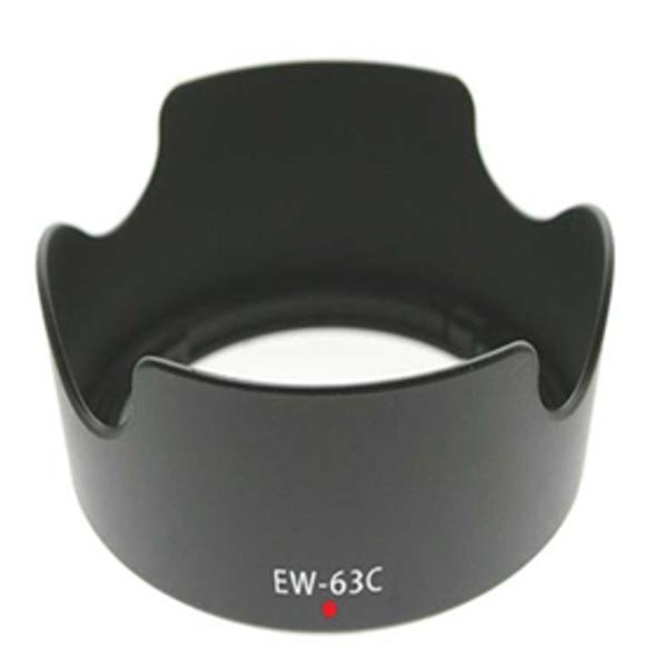 【送料無料】Canon レンズフード 互換品 EW-63C 対応レンズ：EF-S18-55mm F3.5-5.6 IS STM EF-S18-55mm F4-5.6 IS STM