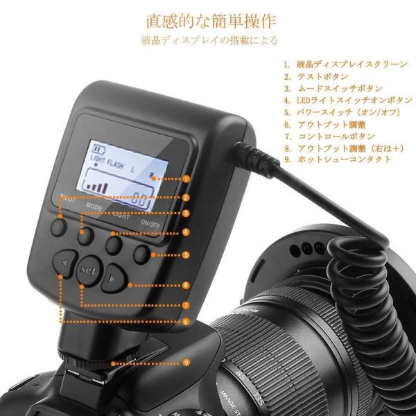 �J���� ��჌���Y�J�����p �ڎʐ�p�X�g���{ LED 48�� �}�N�������O���C�g �}�N�������O�t���b�V�� Canon�ANikon�ɑΉ��X�g���{ LCD�f�B�X�v���C ���i�摜2